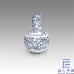 陶瓷青花賞瓶廠家  陶瓷賞瓶禮品價(jià)格